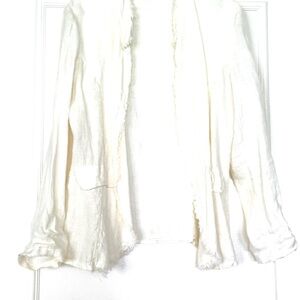 Women’s Cream Open-Front Jacket - Lightweight Layer